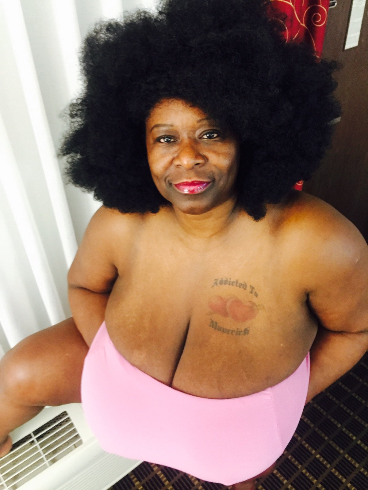 Naked Ebony Pornstar Boobies